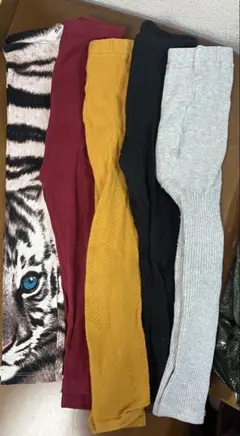 キッズロングパンツセット（虎柄・マルチカラー）