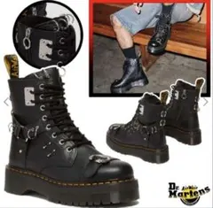 【27cm】Dr.MartensJADON 8ホール ピアーシング 厚底 ブーツ
