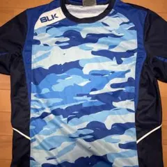 BLK 青い迷彩柄 ウォームアップウェア J XL