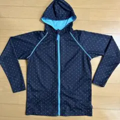 140cm フード付きカラフルドットラッシュガード