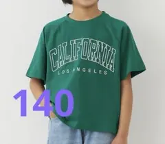 新品　刺繍ロゴTシャツ　カレッタロゴT カルフォルニア　ロサンゼルス　緑Tシャツのサムネイル
