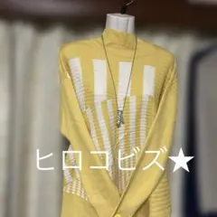 ヒロコビズ★イエローおしゃれニット