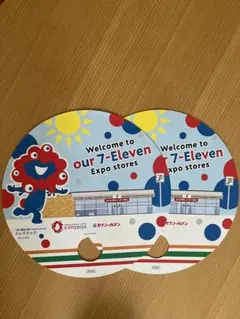 大阪関西万博　EXPO2025 セブンイレブン ミャクミャクうちわ 非売品 2枚