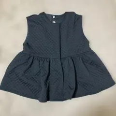 【新品】 coca ブラック キルティングベスト Lサイズ レディース