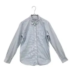 無印良品 (ムジルシ)ストライプ コットン メンズ 長袖シャツ