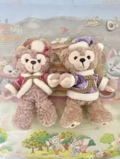 ダッフィー　シェリーメイ　ぬいぐるみバッジ