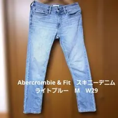 Abercrombie & Fit　スキニーデニム ライトブルー　M　W29のサムネイル