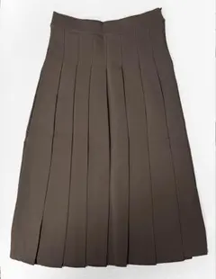 【新品】ブラウン プリーツロングスカート