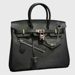 キングロック　ブラックハンドバッグ