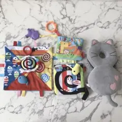 新生児〜 おもちゃ ヘッドガードクッションまとめ売り しましまぐるぐる