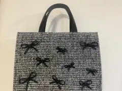 DIANA ダイアナ リボン A4トートバッグ アイボリーツイード - メルカリ
