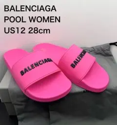 BALENCIAGA シャワーサンダル ピンク　28cmのサムネイル