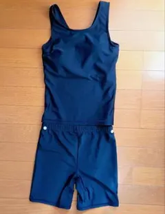 ネイビー 女の子 スクール水着 セット【セパレート】