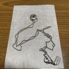 COACH シルバー925 ネックレス ロゴチャーム付き