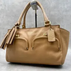 COACH ブラウン ショルダーバッグF68017 - メルカリ