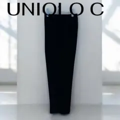 UNIQLO C タックワイドテーパードパンツ L ブラック