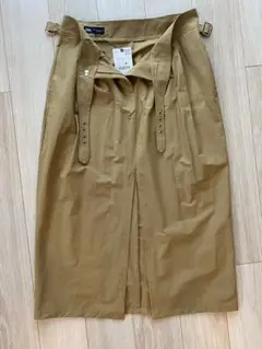 ZARA カーキ スリット タイトスカート