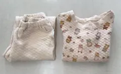 【UNIQLO】キルトパジャマ上下セット　シルバニア　100cm