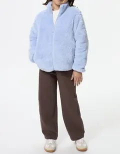 ユニクロ ドライスウェットカーブパンツ ブラウン 茶色 レディース