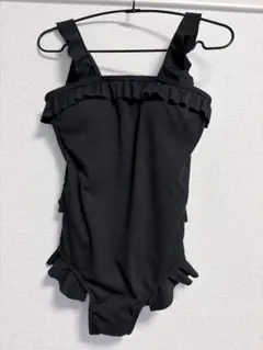GRL フリル付きブラックワンピース水着