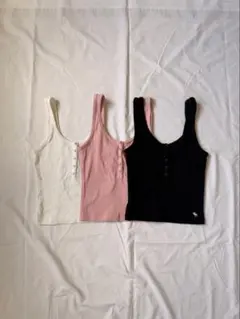 Abercrombie & Fitch ヘンリーネック タンクトップ 3枚のサムネイル