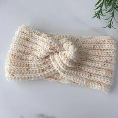54｜ヘアバンド｜ヘアターバン｜毛糸ハンドメイド｜ツイストデザイン