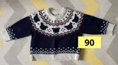 SIMPLE FREE ノルディック柄セーター 90
