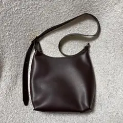 UNIQLO ユニクロ　レザータッチスクエアショルダーバッグ　ブラウン