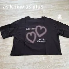 as know as plus ハート柄 ショート丈 Tシャツのサムネイル