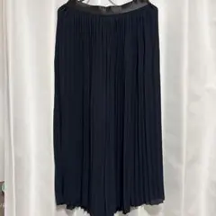 ZARA ネイビー プリーツ ガウチョパンツ EUR M. USA M