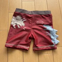 恐竜プリント水着 90cm 赤