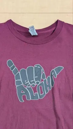 ハワイ購入　シャカロハ　アロハ　バーガンディ　Lサイズ　新品