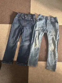 110〜120 デニム・チノパンツセット 4点