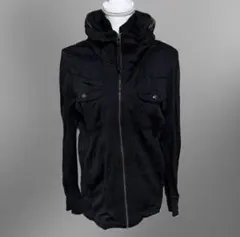 archive goa風 00s フード付きジャンパー ジップパーカー ブラック