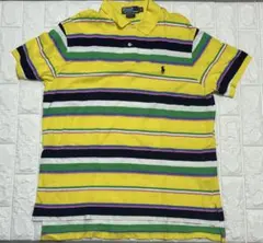 ラルフローレン ポロシャツ XL マルチボーダー カスタムフィット 半袖