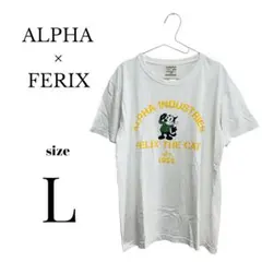 夏物SALE！ ALPHA × FERIX アメカジ 半袖Tシャツ Lサイズ