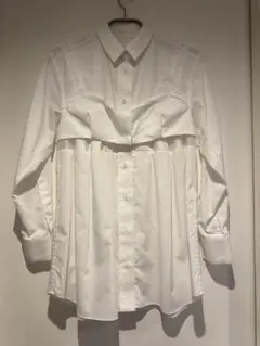 Cotton Poplin Shirt 切替 ビスチェディテールシャツ ブラウスのサムネイル