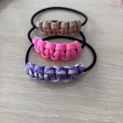 パラコード　ヘアゴム3個セット
