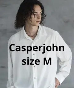 完売品　Casperjohn ハイドレープコーデュロイシャツ　ホワイト　M