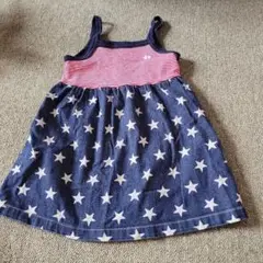 デニム切り替えワンピース 星 daddyohdaddy 80