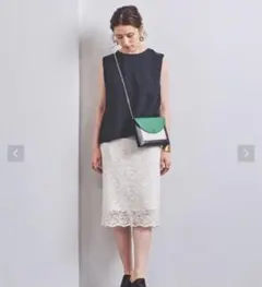 美品 ユナイテッドアローズ レーススカート 36