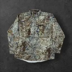 00sリアルツリーbrowning Lモッシーオークロゴ刺繍ハンティングシャツ