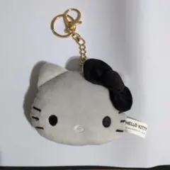 ハローキティ マスコットキーホルダー　グレー　しまむら
