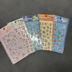 新品　ぷくぷくシール　ディズニーキャラクター　5枚セット