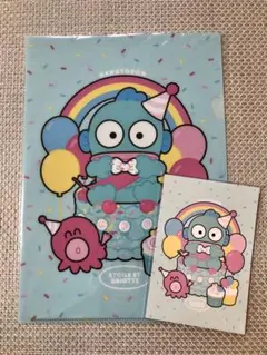 ファンシーサンリオ ハンギョドン クリアファイル ポストカード 伊勢丹