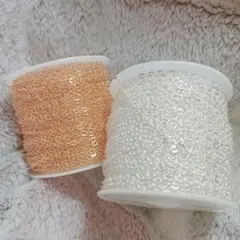 シルバー ゴールド チェーン アクセサリー ハンドメイド 60cm×2