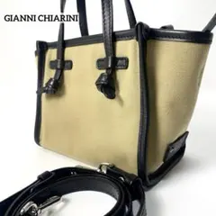 【極美品】ジャンニキアリーニ ミスマルチェッラ ショルダーバッグ 2way