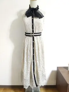 土屋太鳳さん色違い着用♡グレースコンチネンタル レース刺繍ドレス 36