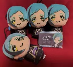 ツイステ⭐️ちみっともぬい ぬいぐるみ＆缶バッジ フロイド 5点セット プライズ