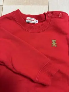 ミキハウス 赤 トレーナー 80cm